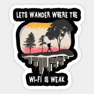 Wanderer Shirt Design Sticker